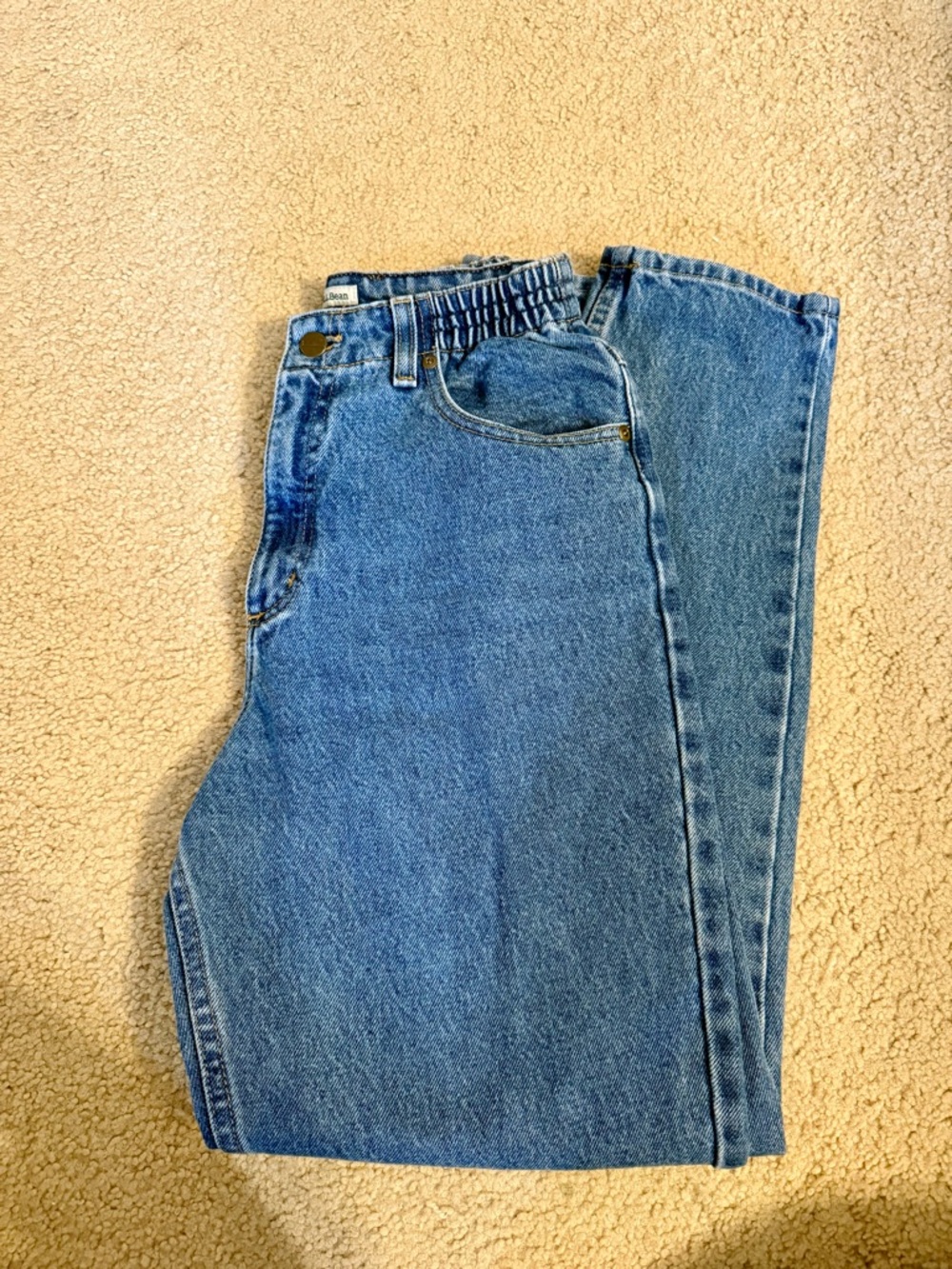 L.L. Bean Relaxed Fit Light Blue Denim Jeans